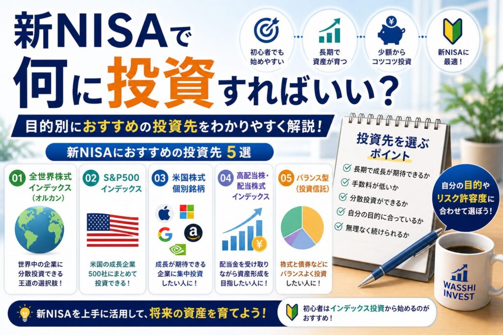 新NISAで何に投資すればいい？