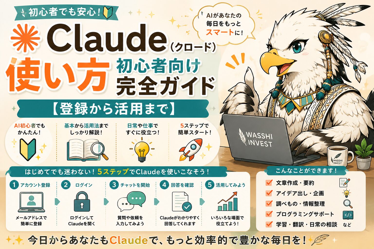 Claudeの使い方 初心者向け完全ガイド【登録から活用まで】