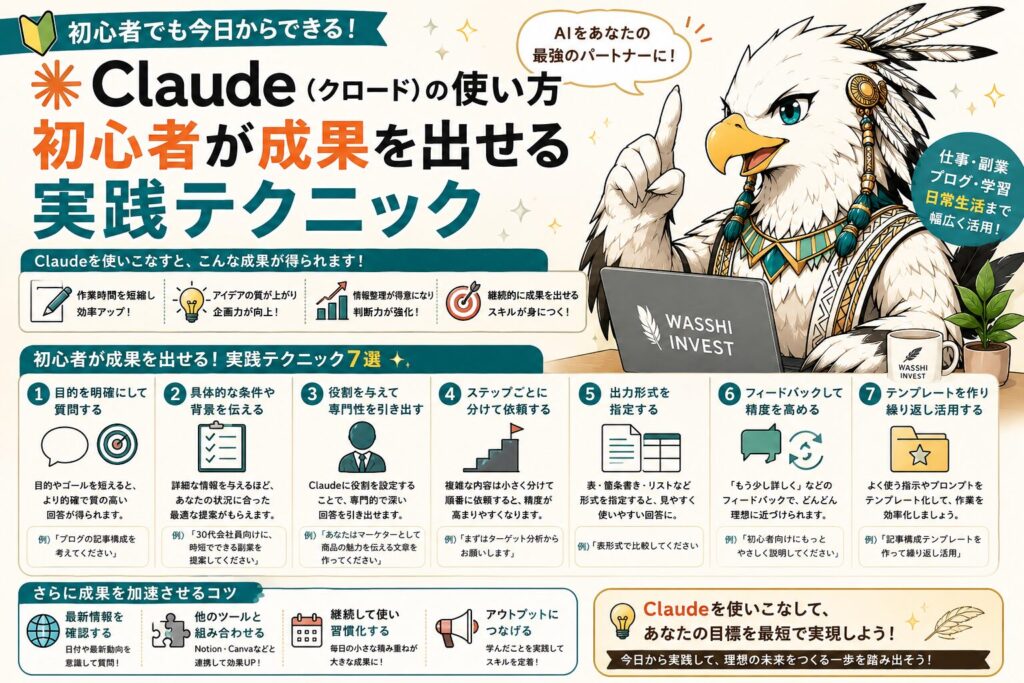 Claudeの使い方 初心者が成果を出せる実践テクニック