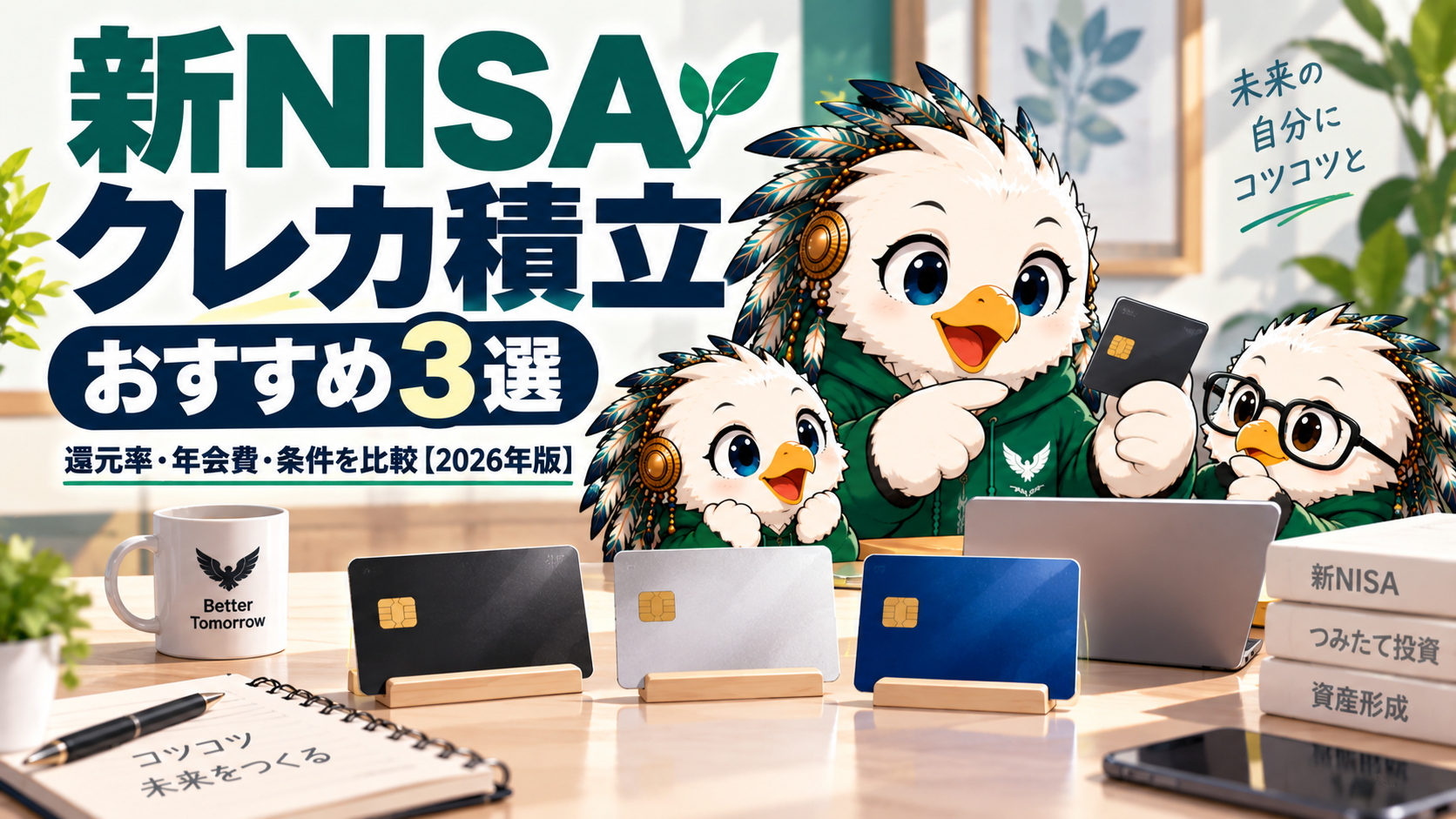 新NISAクレカ積立おすすめ3選｜還元率・年会費・条件を比較【2026年版】