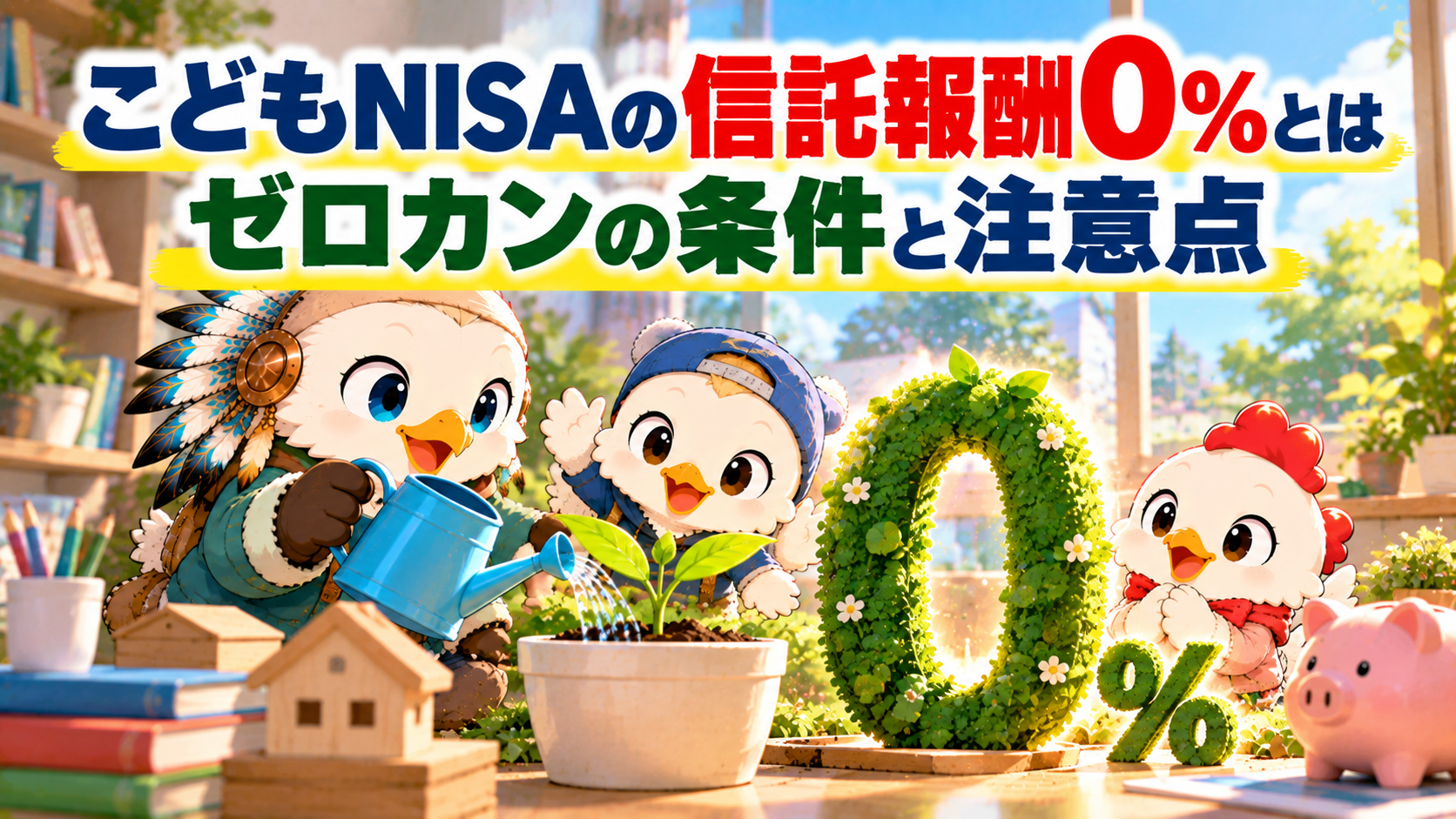こどもNISAの信託報酬0%とは｜ゼロカンの条件と注意点