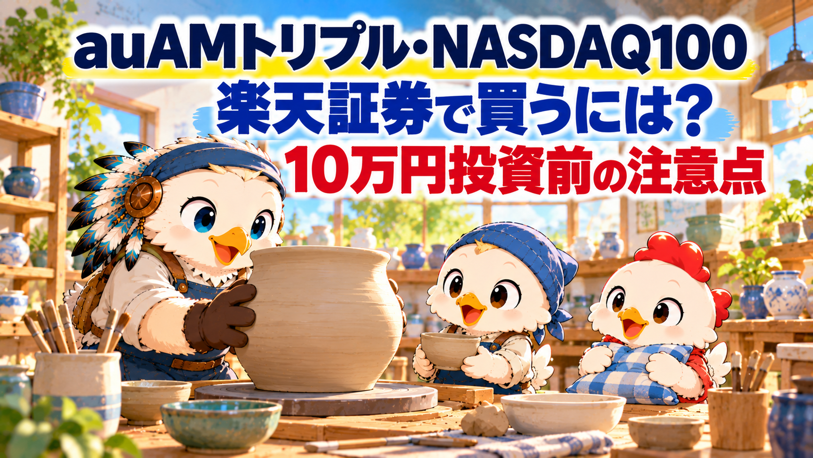 auAMトリプル・NASDAQ100を楽天証券で買うには？10万円投資前の注意点