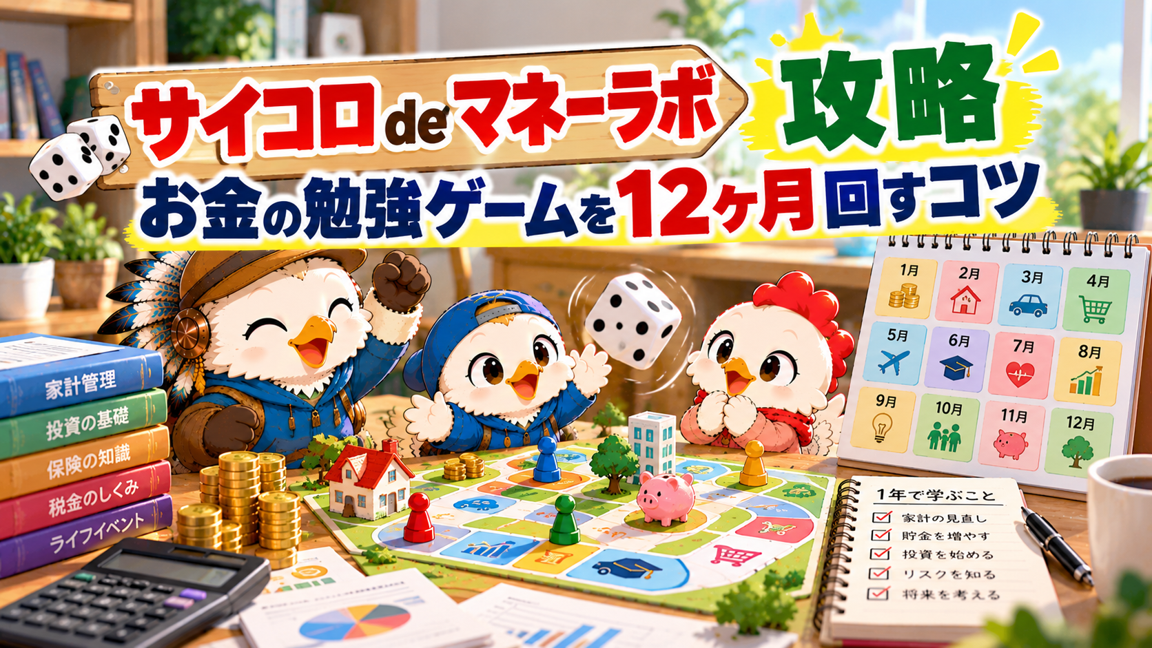サイコロ de マネーラボ攻略｜お金の勉強ゲームを12ヶ月回すコツ