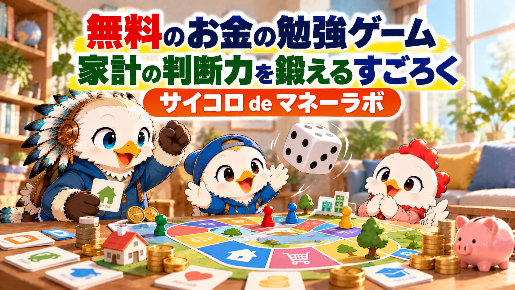 無料のお金の勉強ゲーム|家計の判断力を鍛えるすごろく サイコロ de マネーラボ